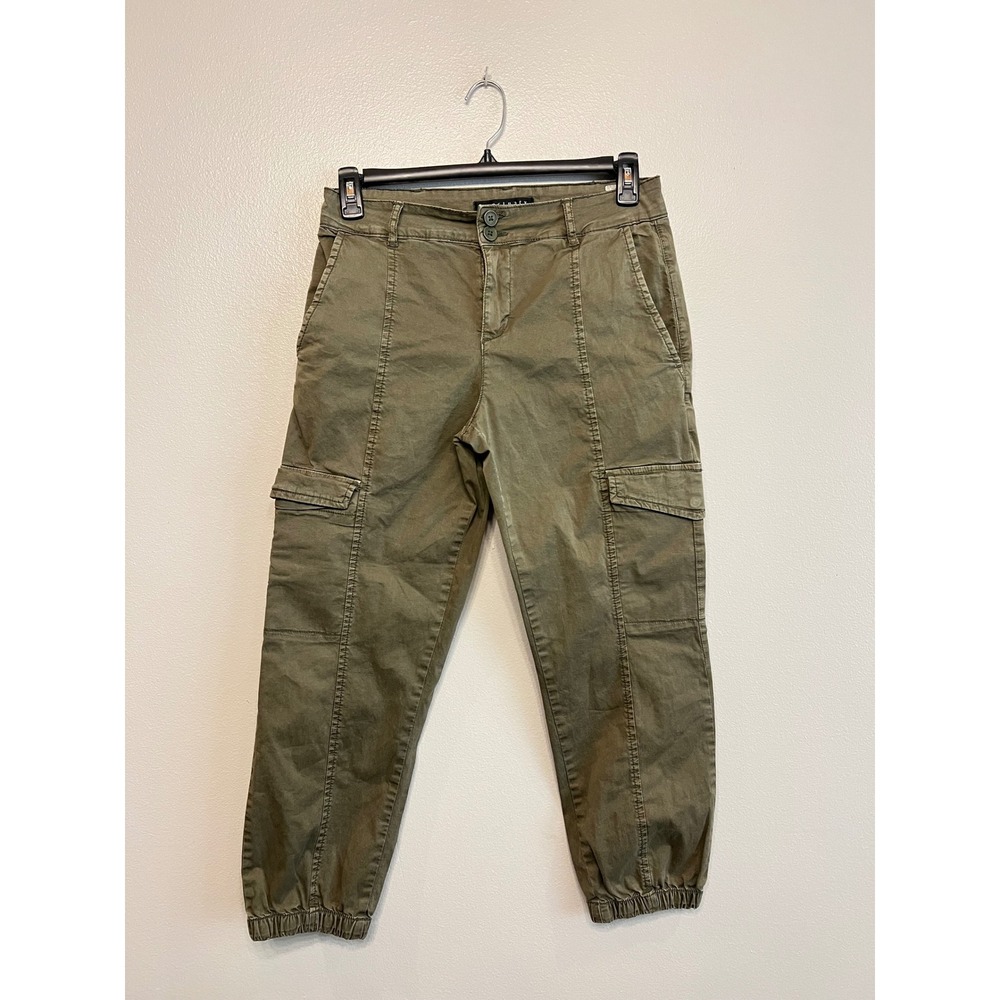 Sanctuary Standard Surplus Olive Green Cargo Jogger Pants Size 29 Casual Utility